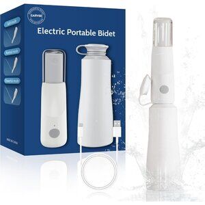 Portable Electric Bidet Rechargeable Handheld Travel Sprayer White Spray Douche